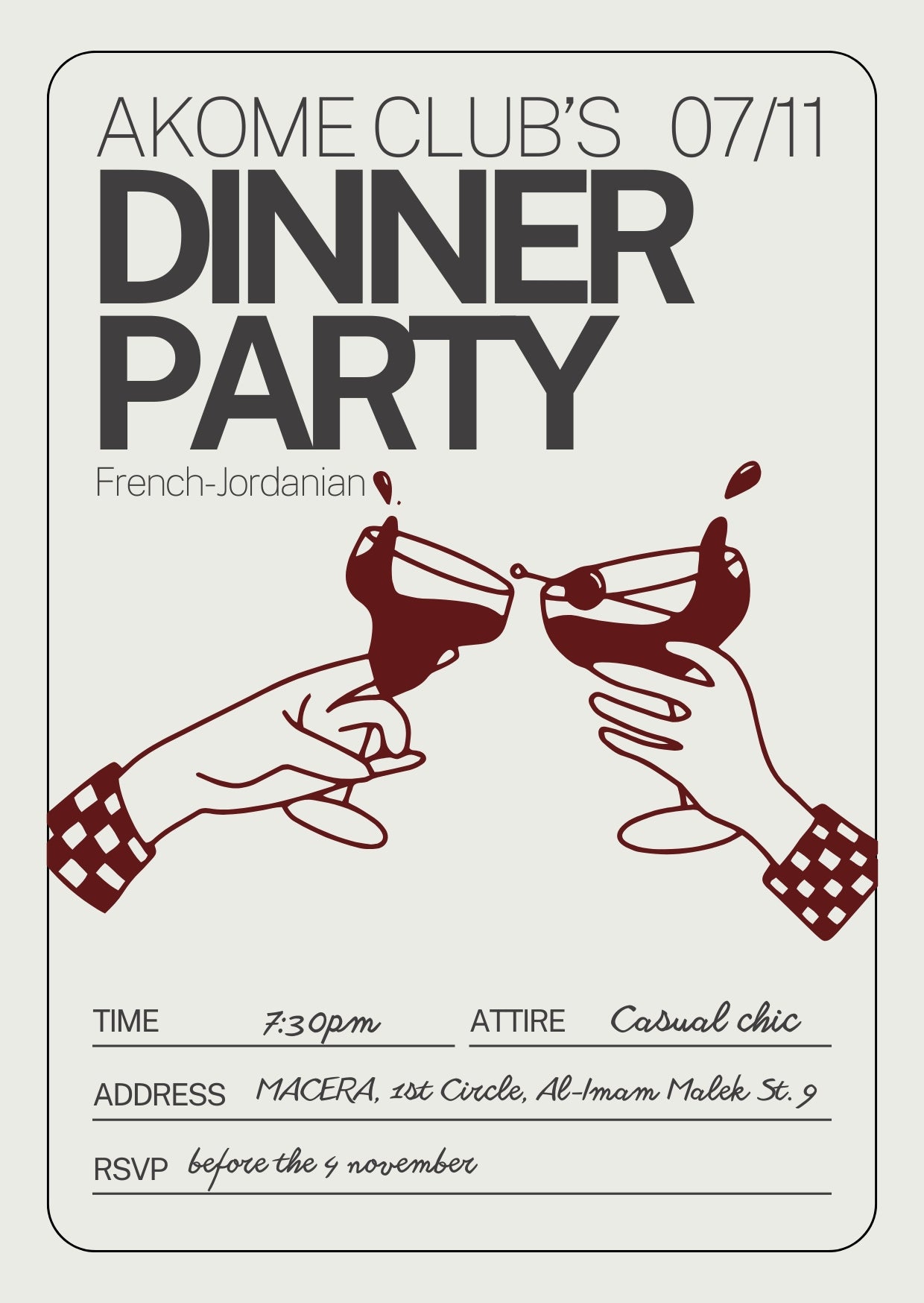 Last Akome Dinner — The Parisian Brasserie Reimagined with Macera